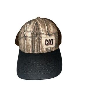 Trucker Mesh Cat Caterpillar Hat Camo